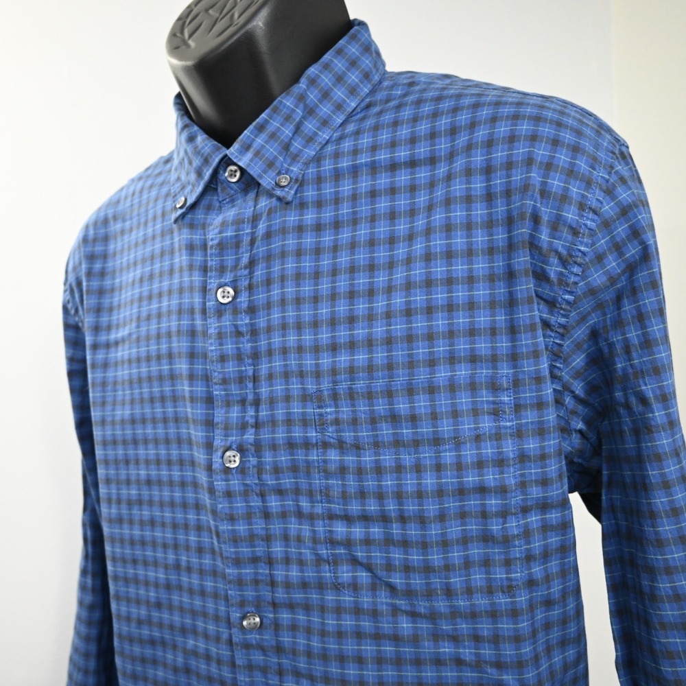 Bonobos Dress Shirt Plaid Slim Fit Stretch Long Sleeve Mens Size XL LONG